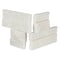Msi Arctic White Splitface Mini Ledger Corner 4.5 In. X 9 In. Natural Marble Wall Tile, 8PK ZOR-PNL-0049 - alternate 2